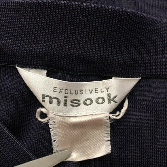 Exclusively Misook Pants Navy Blue Straight Leg XS - Picture 4 of 7
